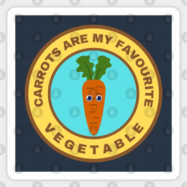 Carrots are my favourite vegetable Sticker by InspiredCreative